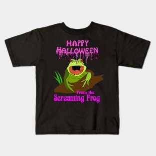 Happy Halloween from the Screaming Frog - Art Zoo Kids T-Shirt